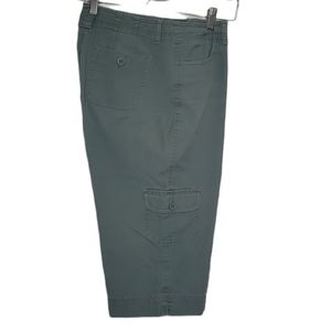 Northern Reflections Sage Cargo Capri sz 12 100% Cotton